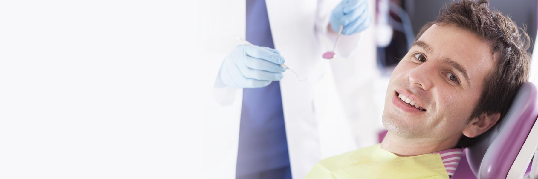 Patient in treatment chair at dentist near me Bellevue
